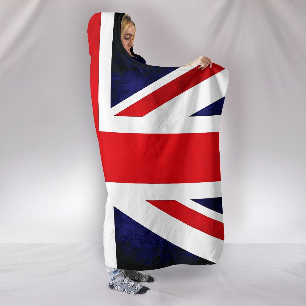 United Kingdom Flag Hooded Blanket