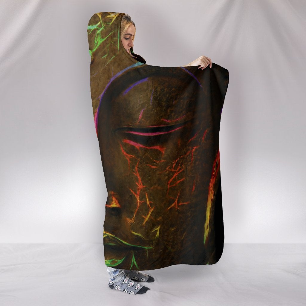 Buddha Face Hooded Blanket
