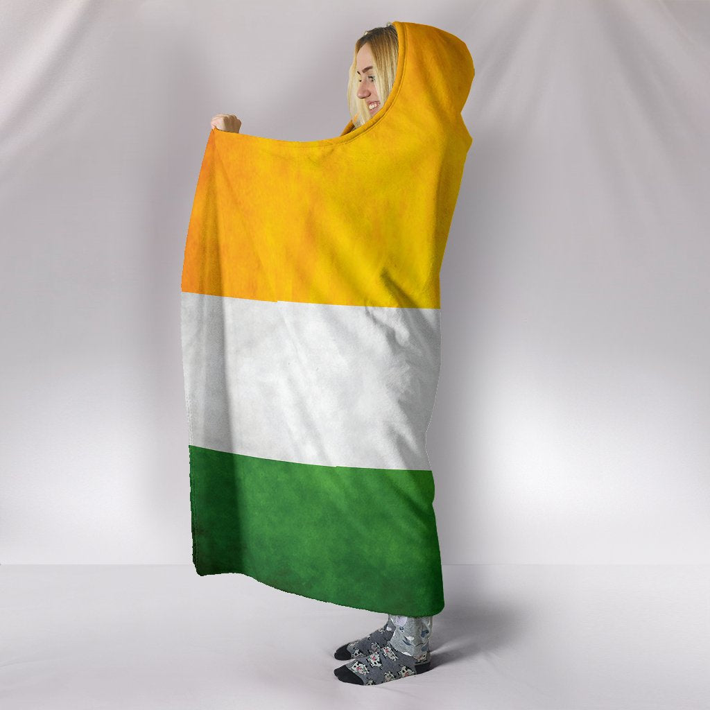 Indian Flag Hooded Blanket