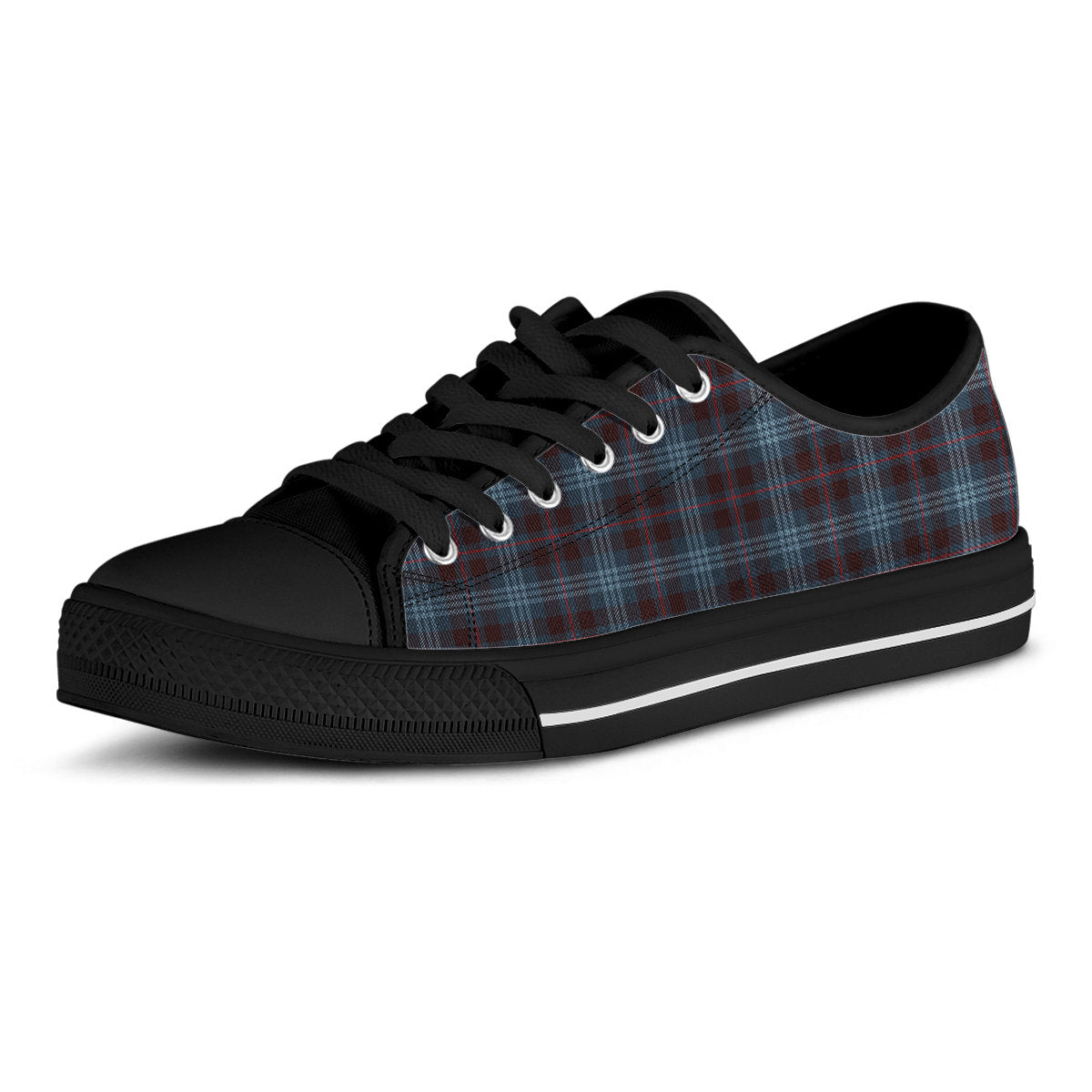 Blue Plaid Shoes