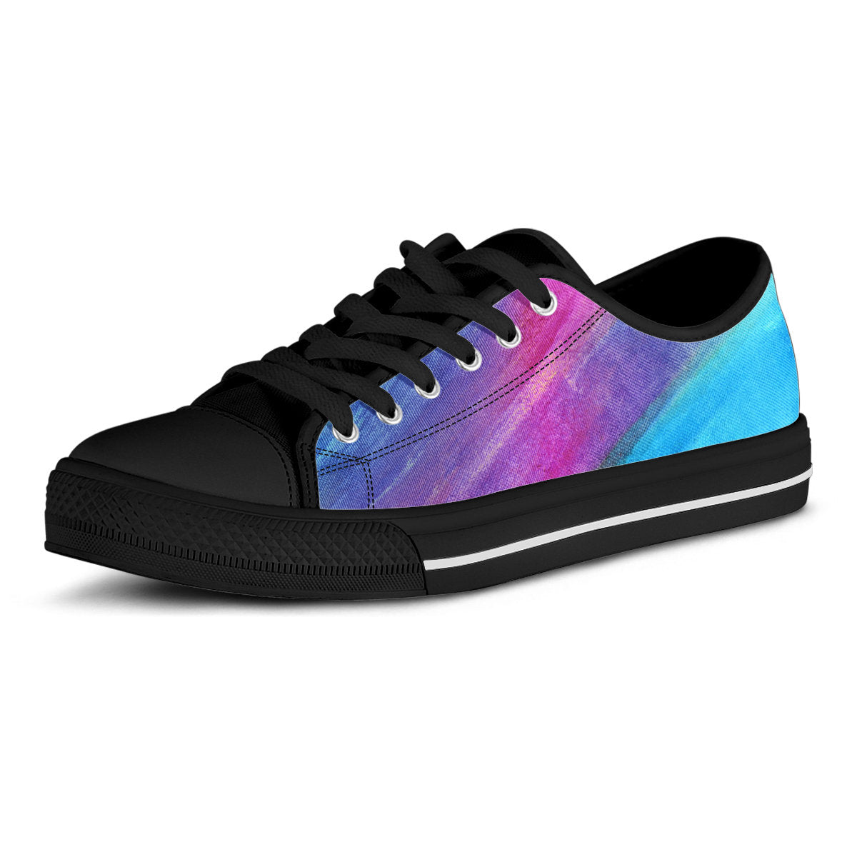 Blue & Purple Abstract Art Shoes