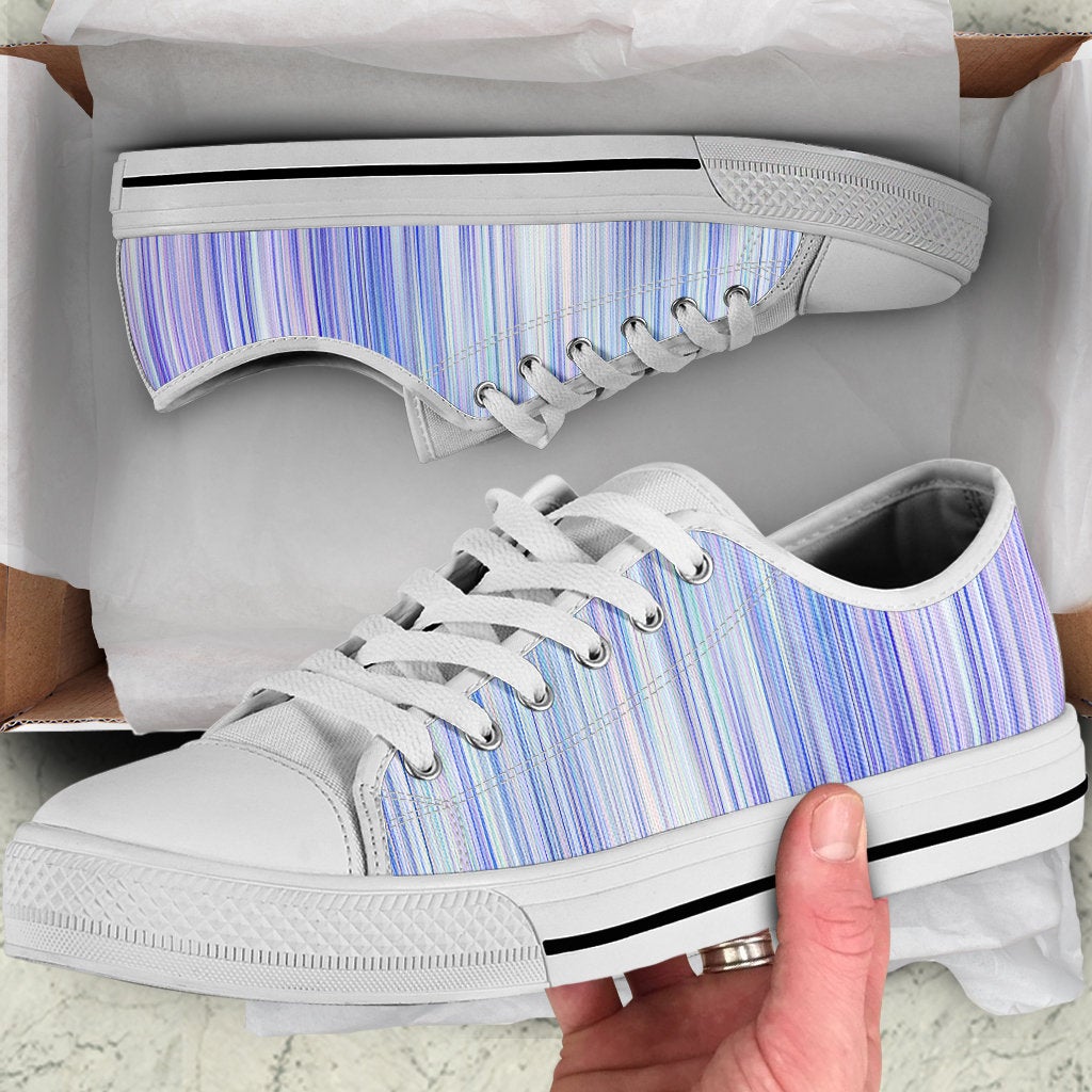 Pink & Blue Stripe Shoes