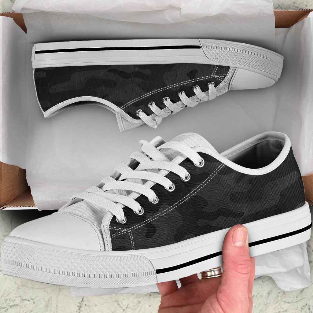 Dark Grey Camouflage Shoes