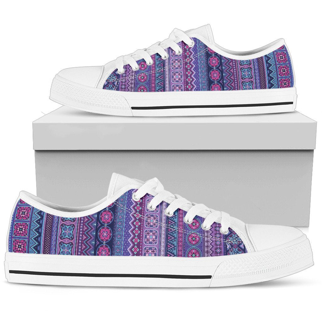 Purple Boho Stripes Shoes