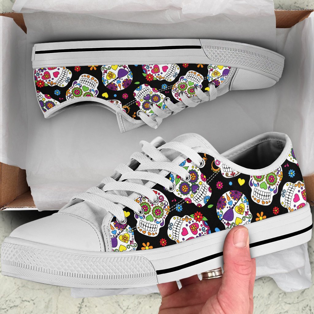 Colorful Sugar Skulls Shoes