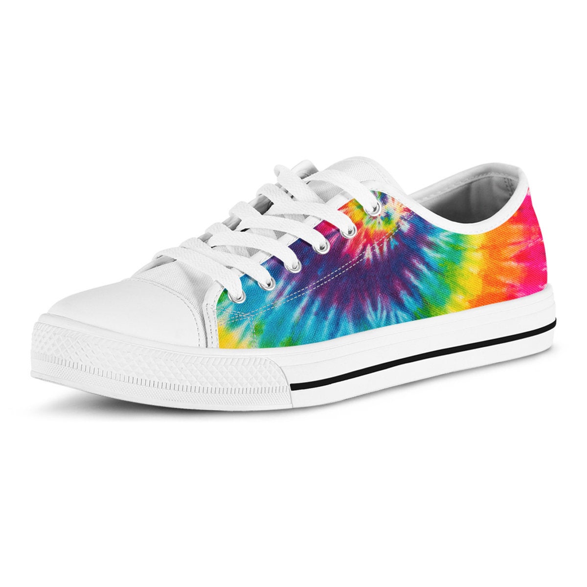 Colorful Tie Dye Spiral Shoes
