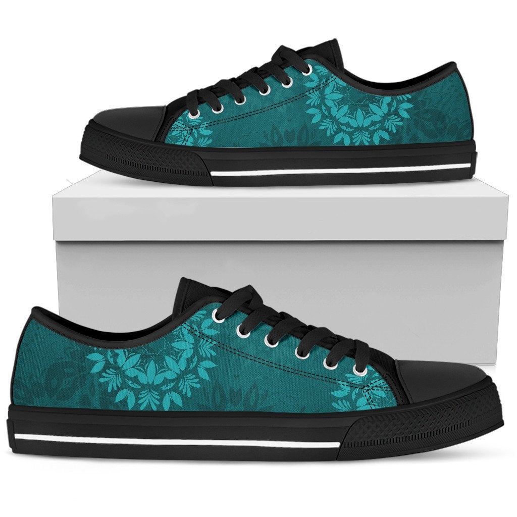 Light Green Teal Mandalas Shoes