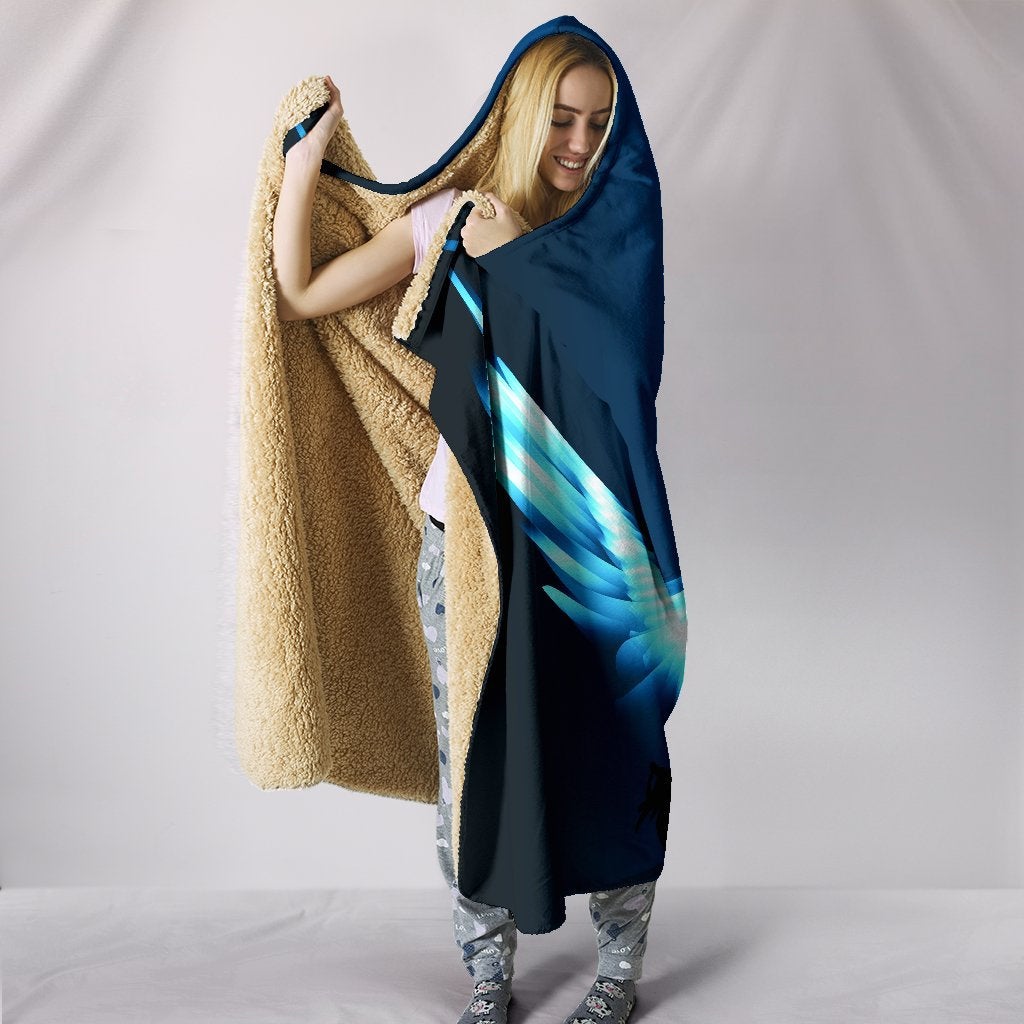 Winged Meditator Hooded Blanket