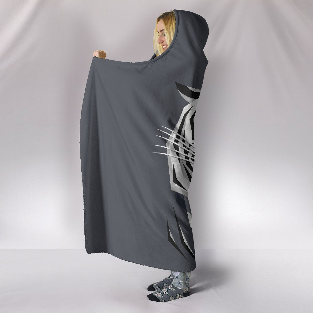 White Tiger Hooded Blanket