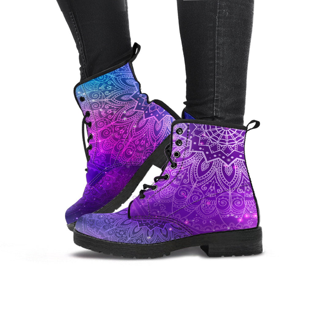 Pink & Purple Mandalas Womens Boots