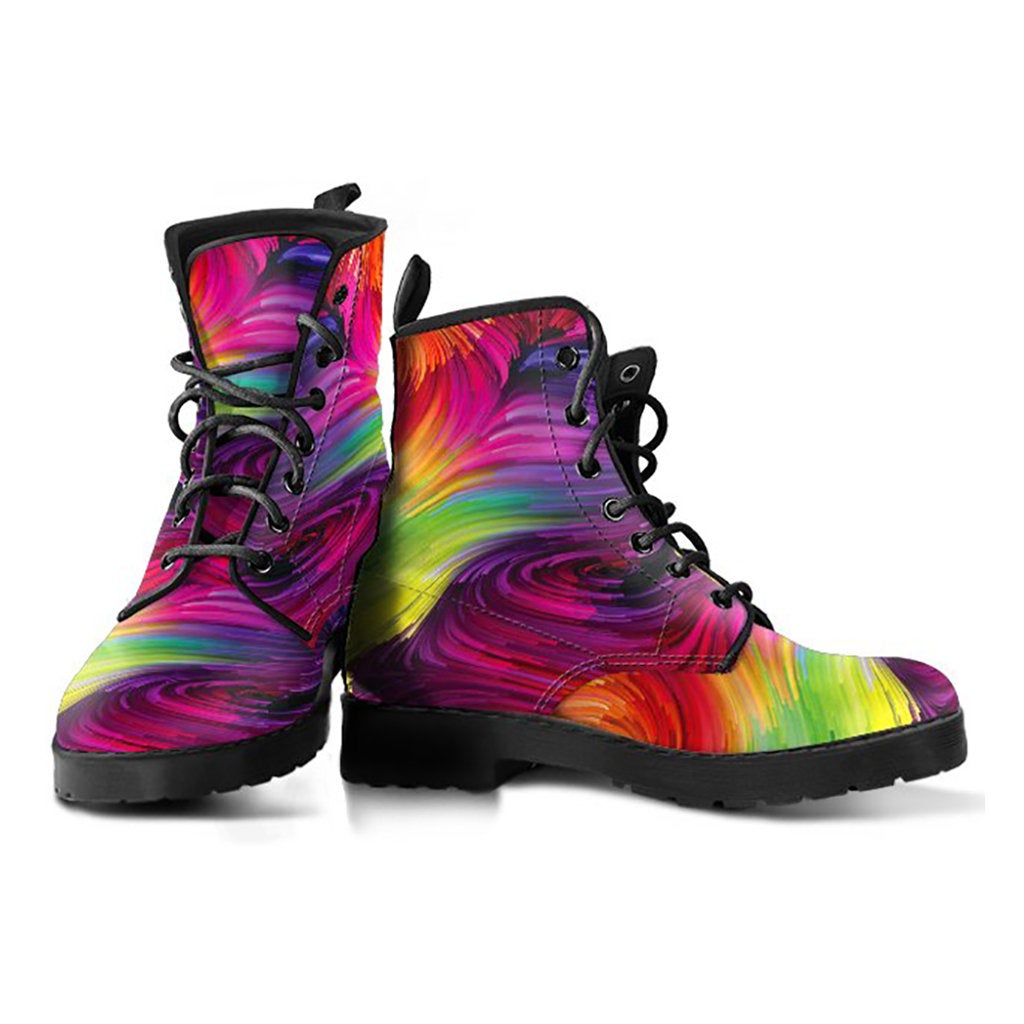 Colorful Abstract Art Womens Boots