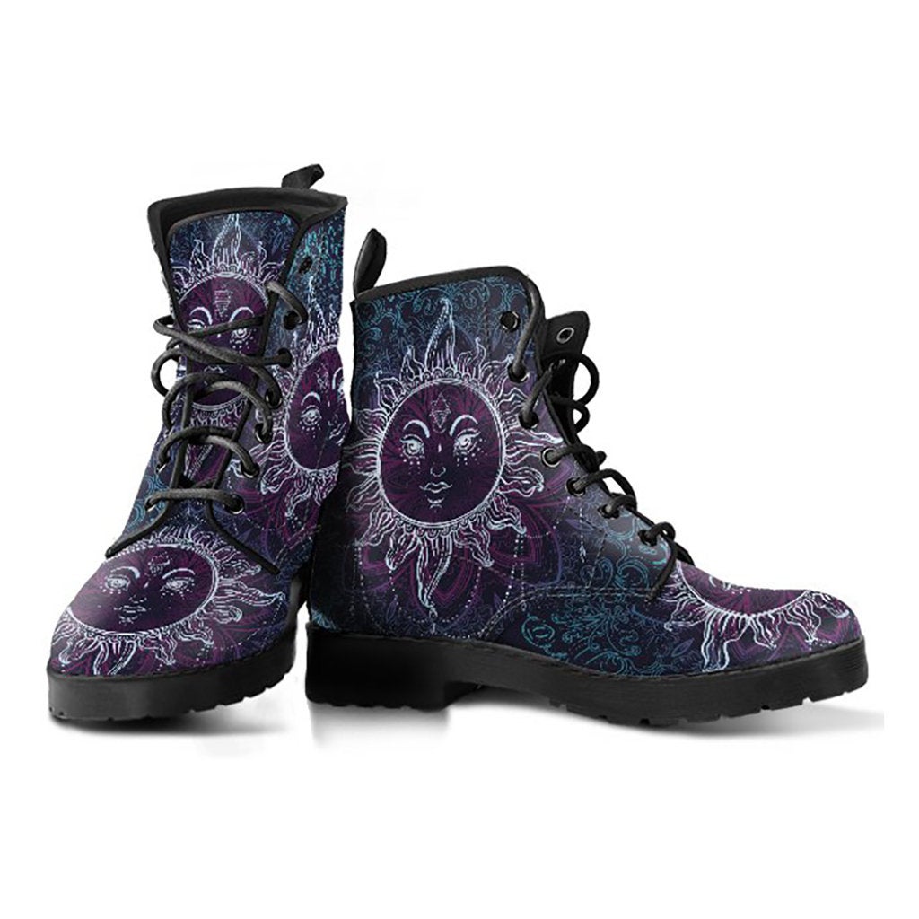 Sun & Moon Mandala Womens Boots