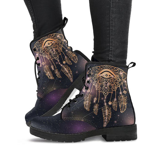Boho Dream Catcher Eye Womens Boots