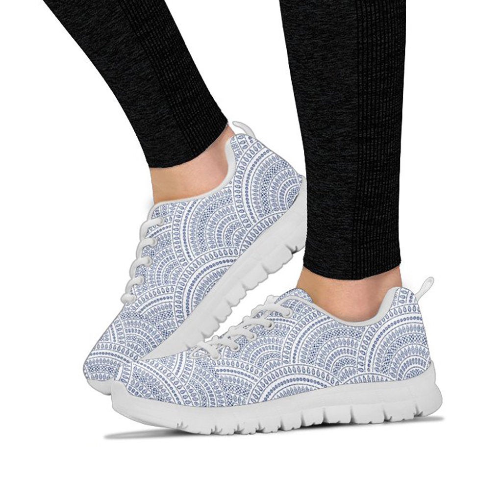Blue Circle Mandalas Sneakers