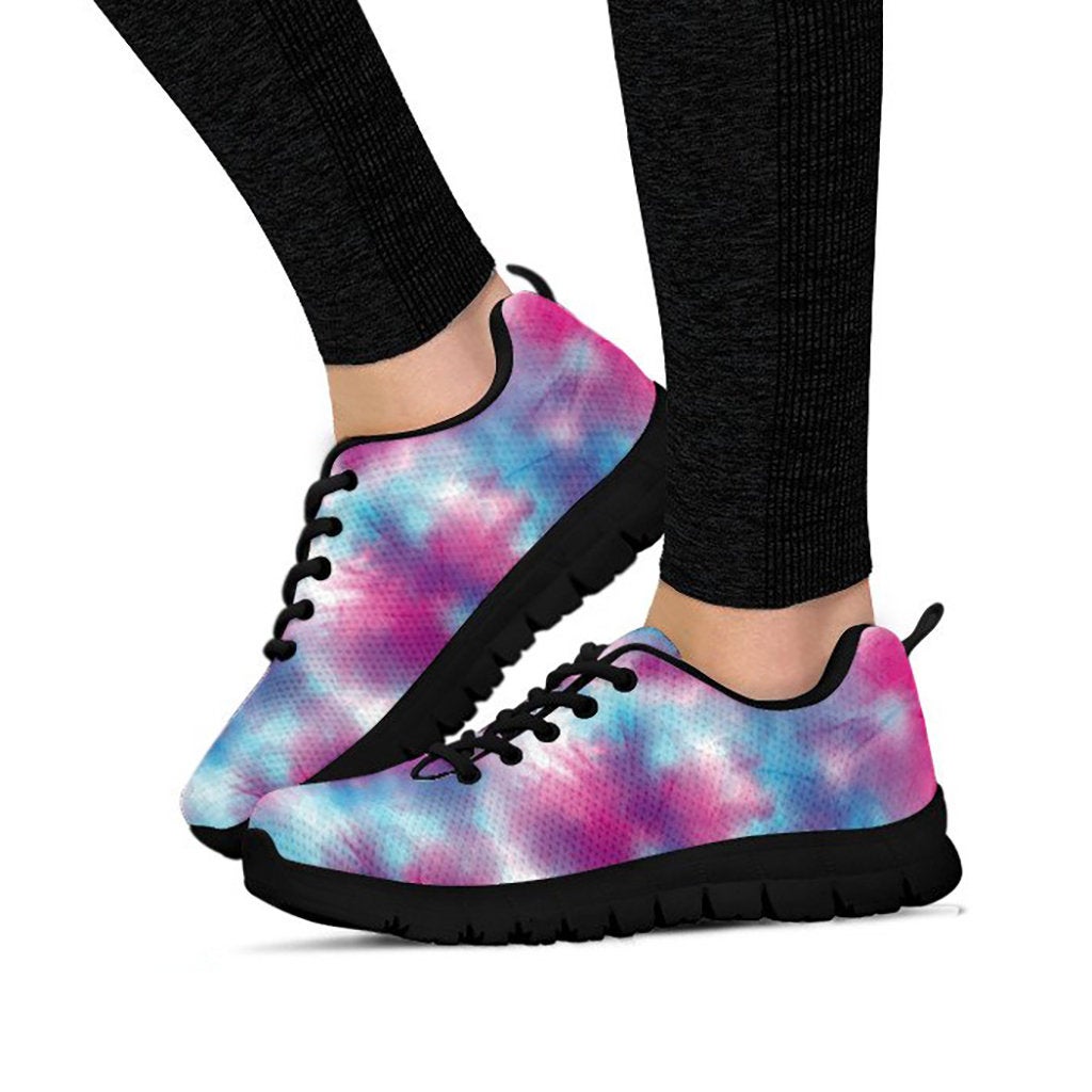 Pink & Purple Tie Dye Abstract Sneakers