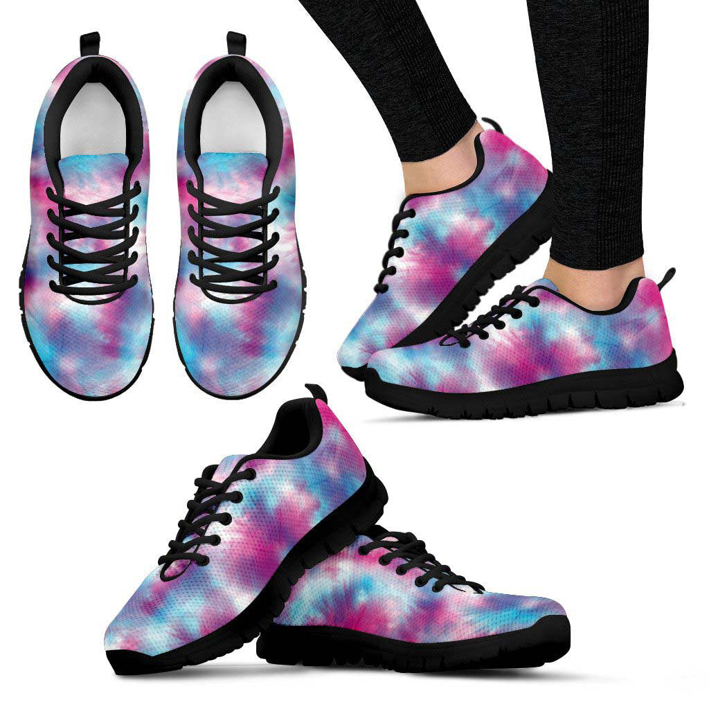 Pink & Purple Tie Dye Abstract Sneakers