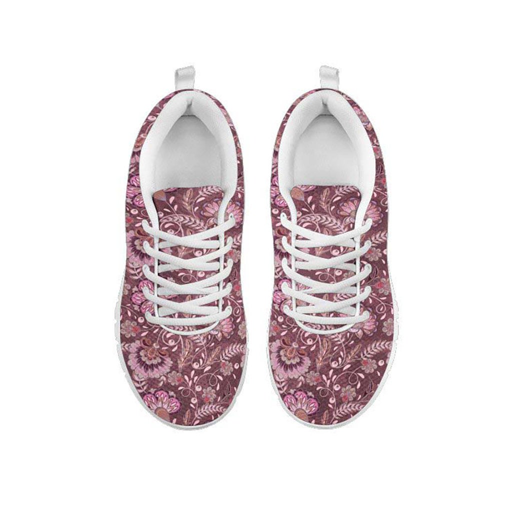 Pink Floral Decor Sneakers