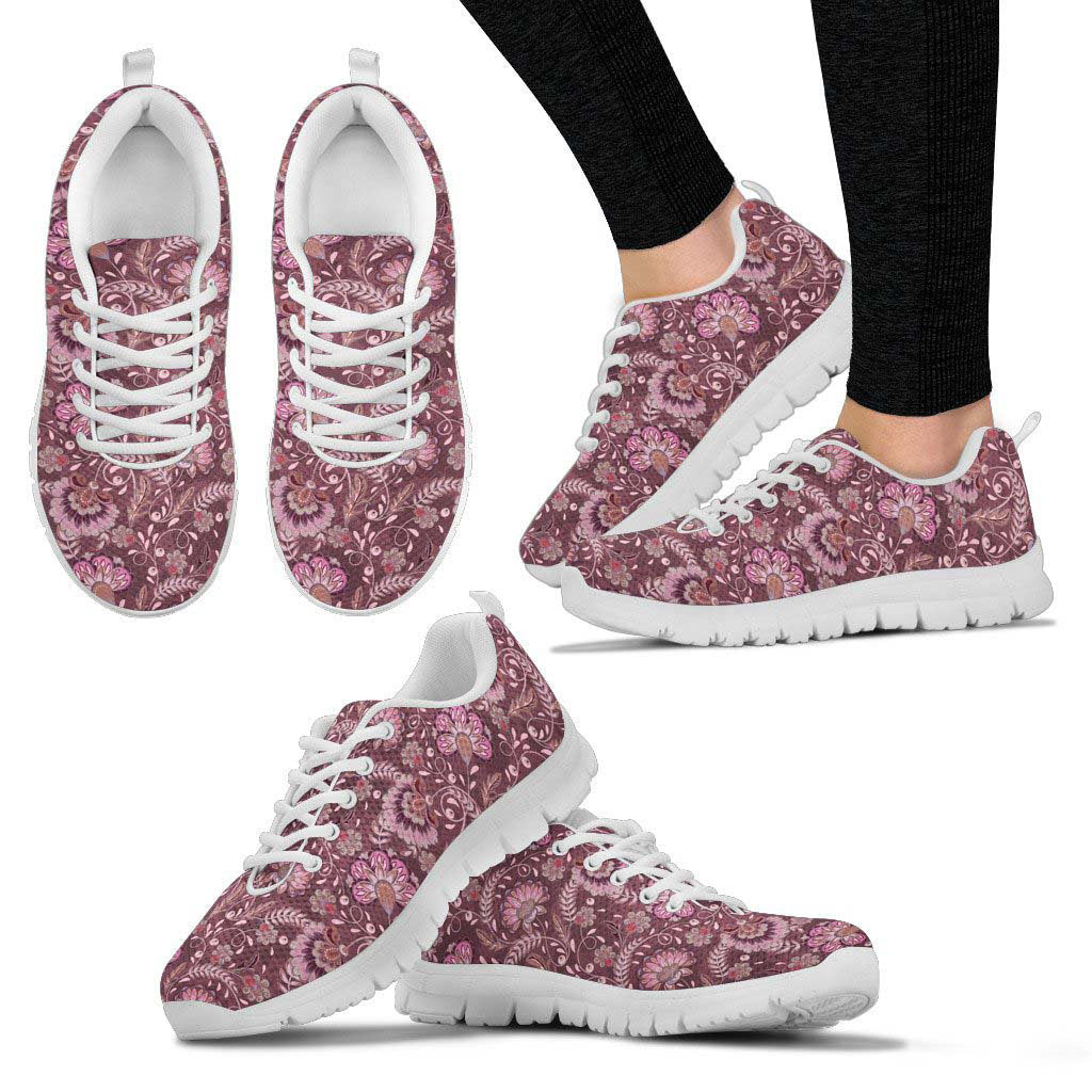 Pink Floral Decor Sneakers