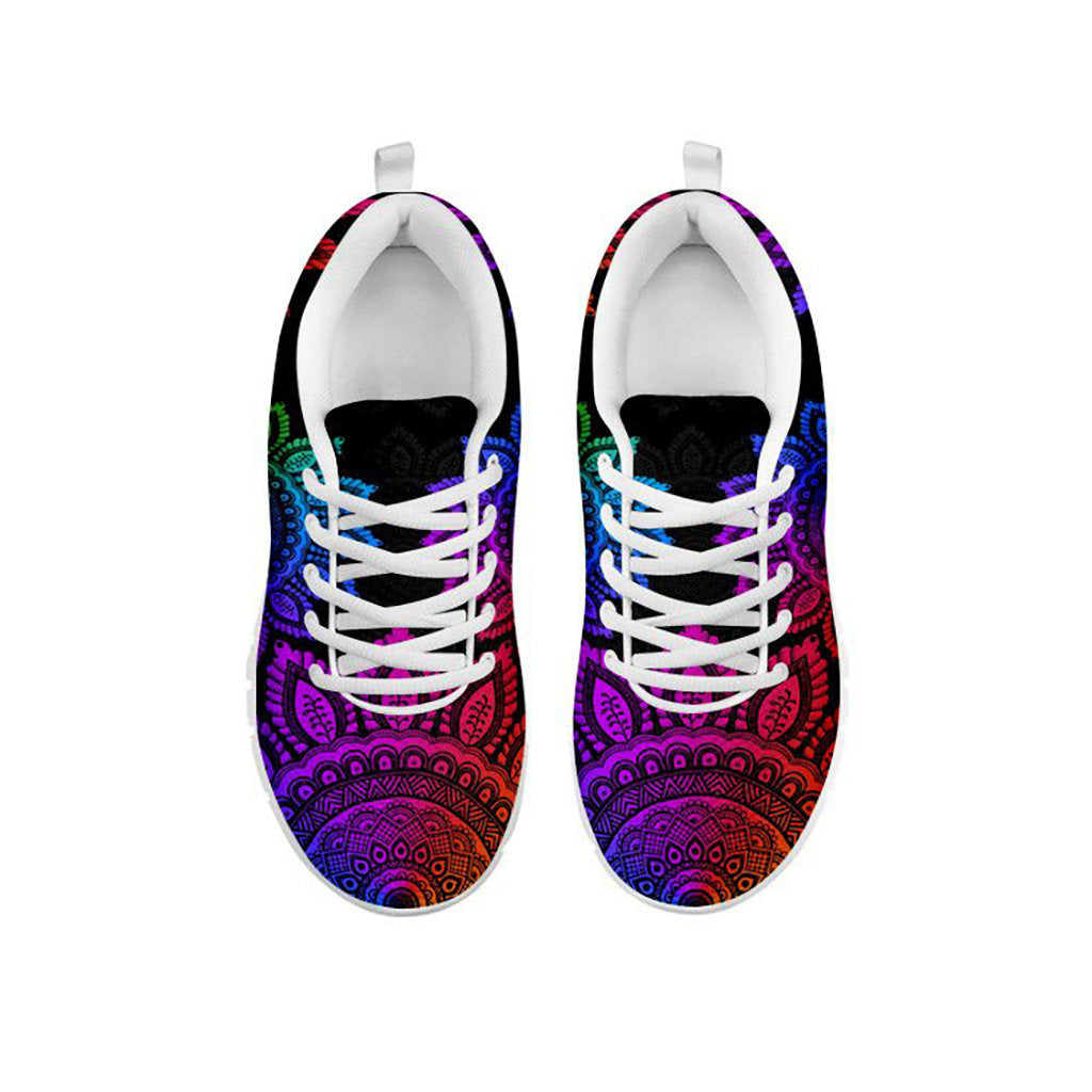 Colorful Chakra Mandala Sneakers.