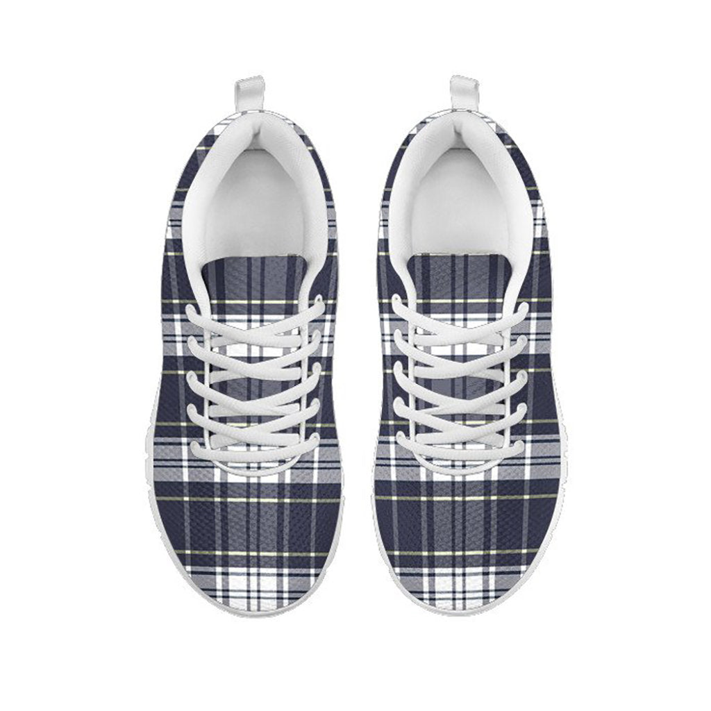Blue Yellow Plaid Sneakers