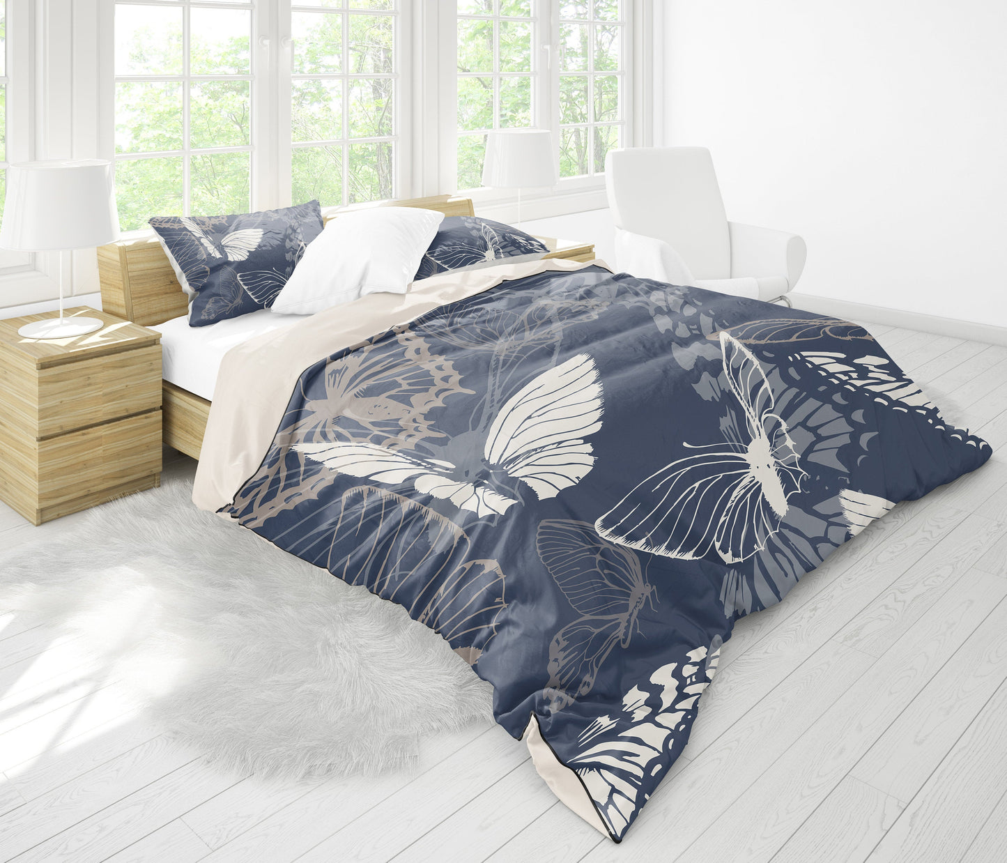 Abstract Butterflies Bedding Set