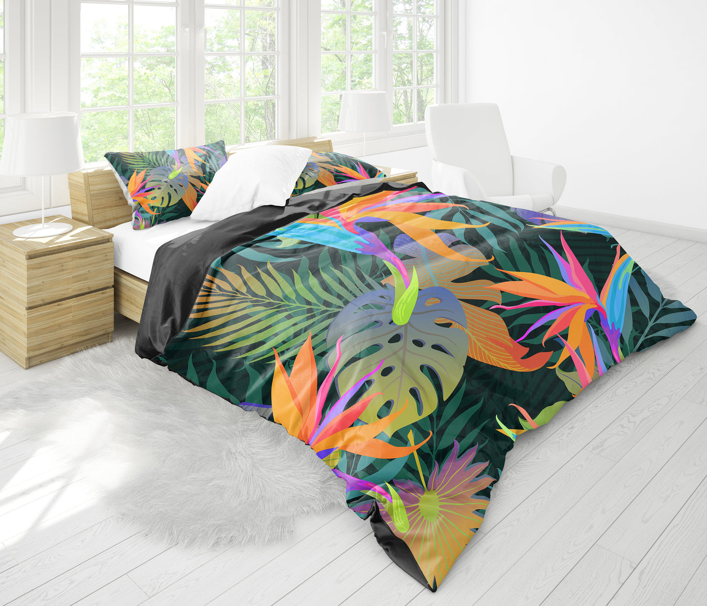 Colorful Plants Bedding Set