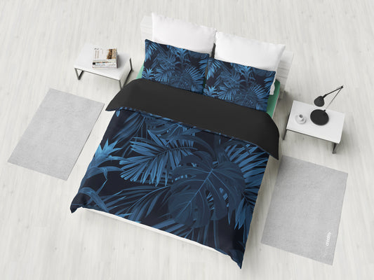 Dark Leaves Bedding Set