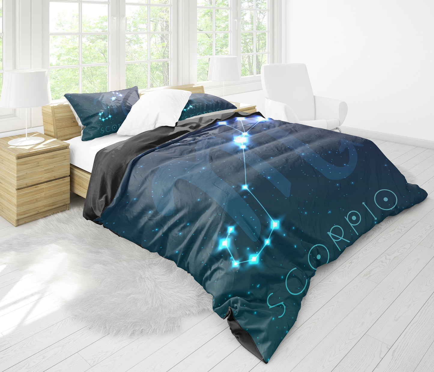 Scorpio Zodiac Bedding Set