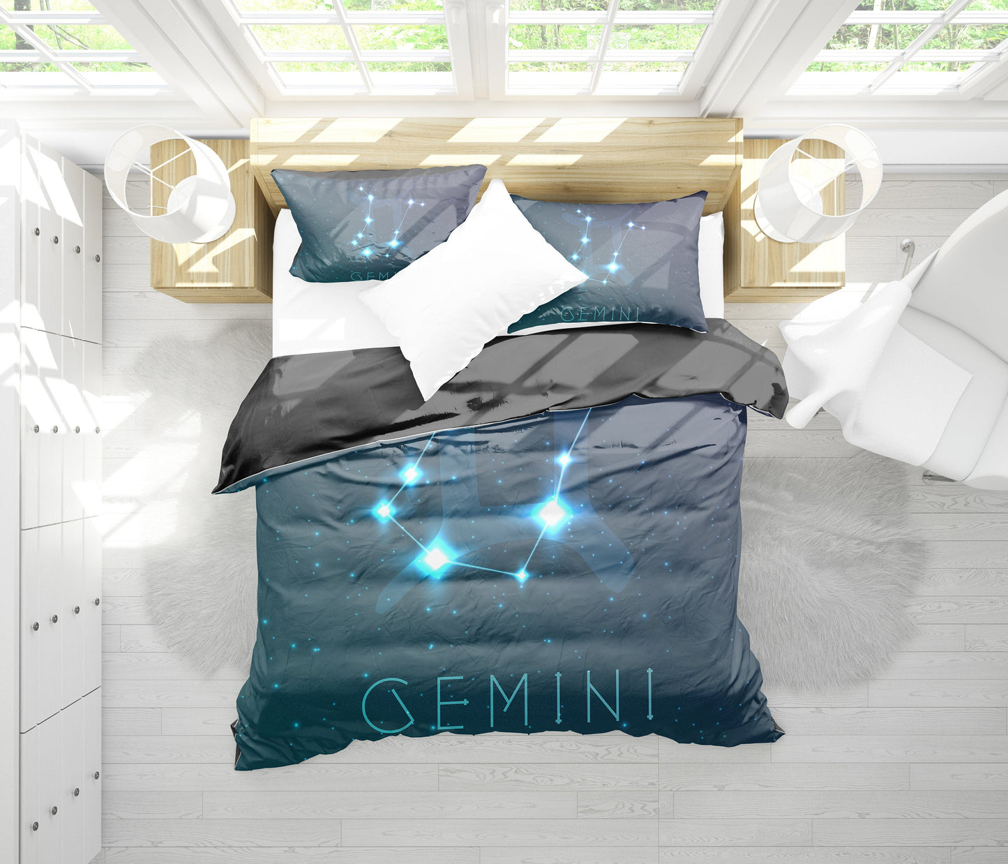 Gemini Zodiac Bedding Set