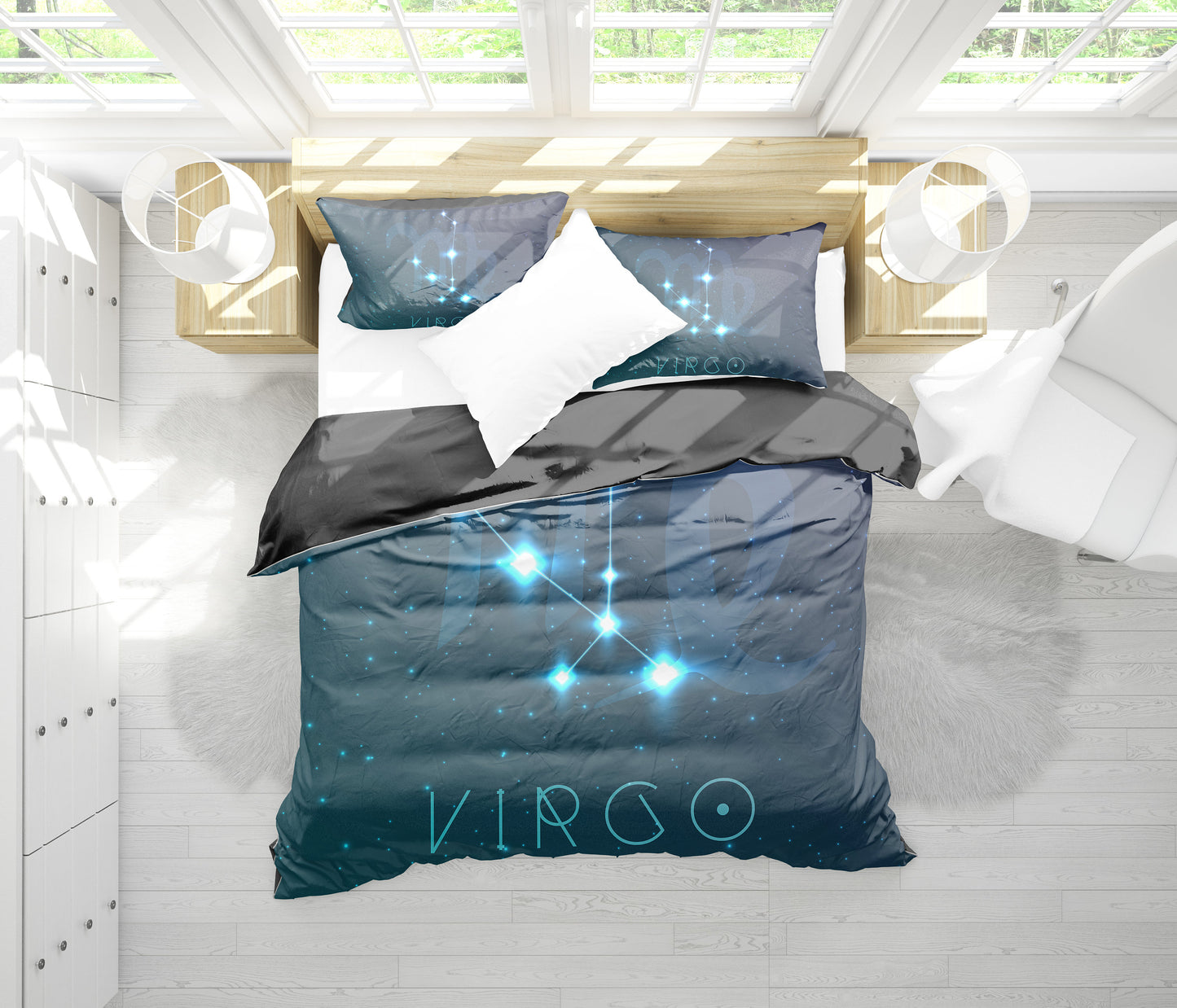 Virgo Zodiac Bedding Set