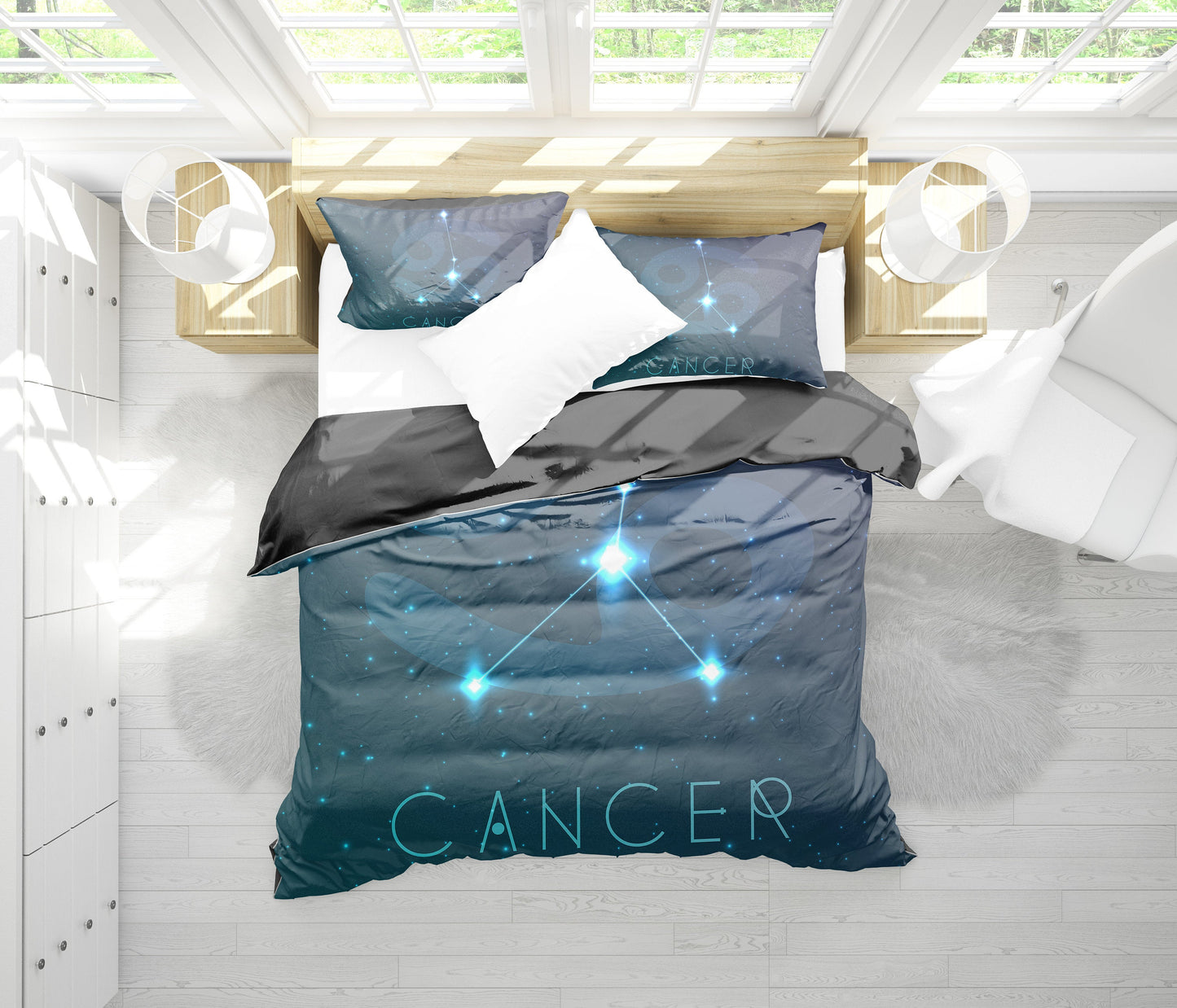 Cancer Zodiac Bedding Set