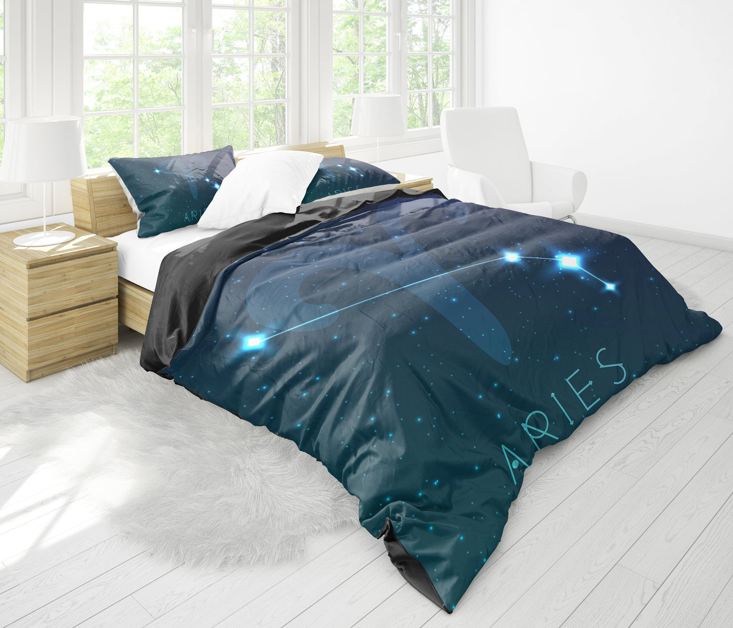 Aries Zodiac Bedding Set
