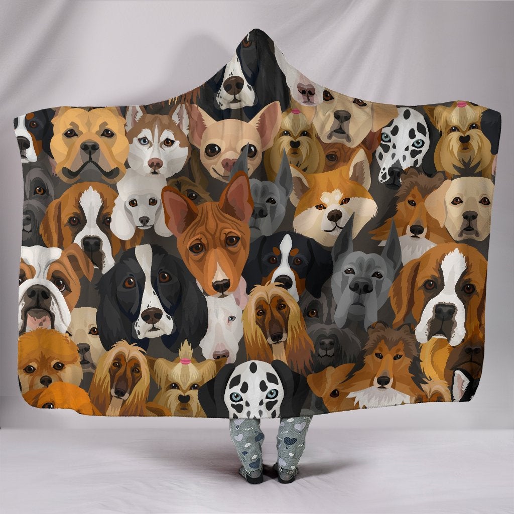 Dogs Hooded Blanket