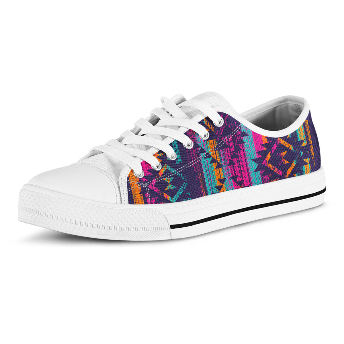 Boho Aztec Colorful Streaks Shoes