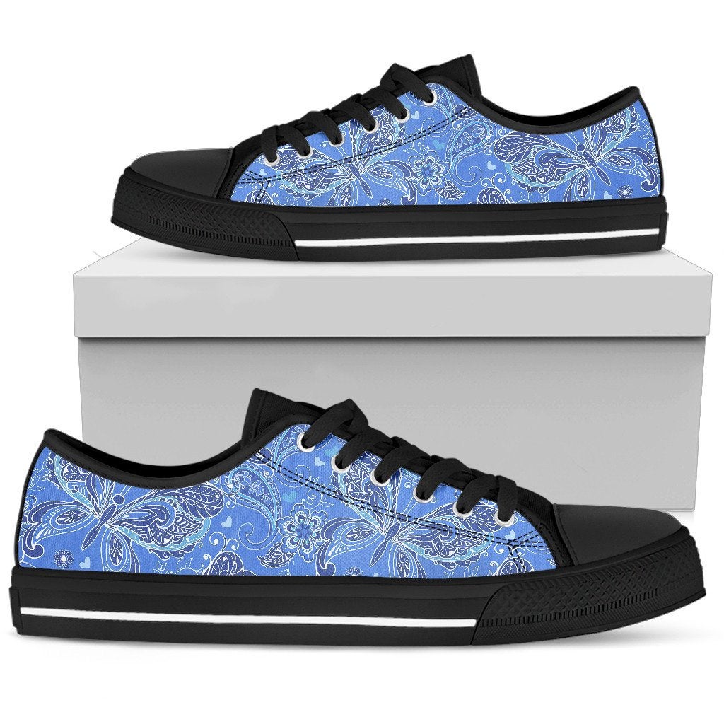 Purple Butterflies Decor Shoes