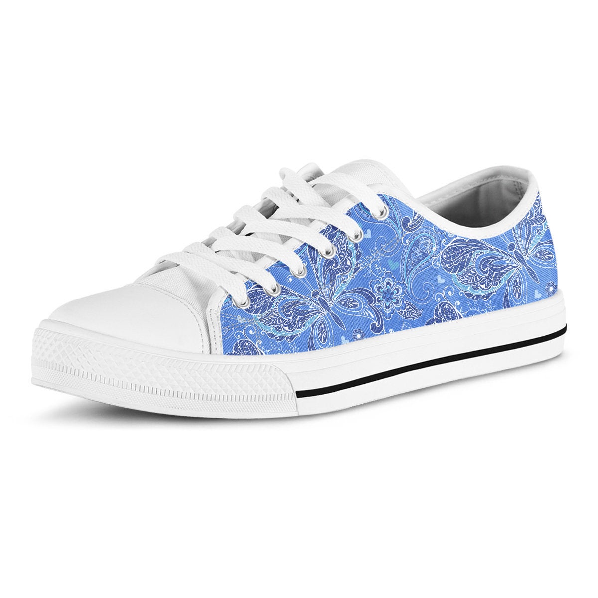 Purple Butterflies Decor Shoes