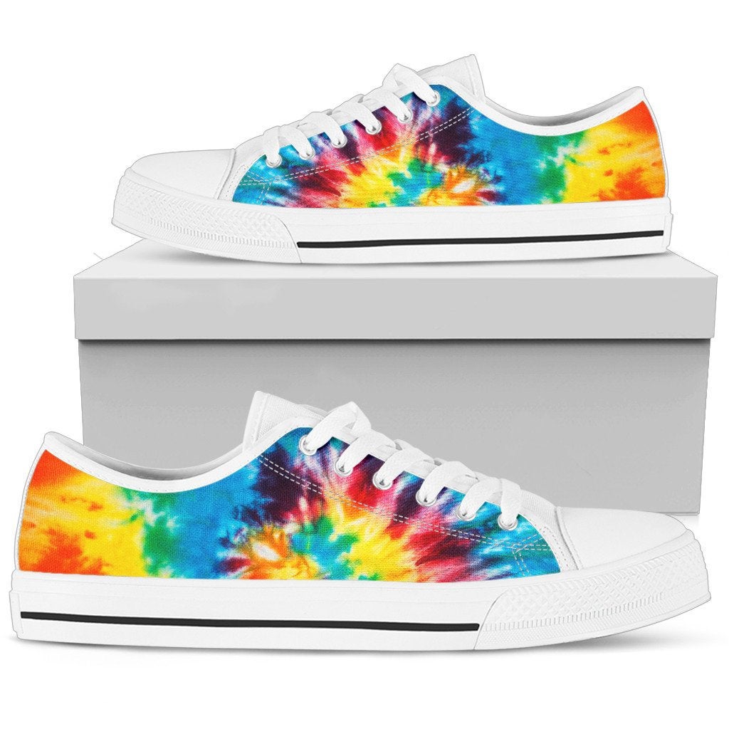 Colorful Tie Dye Abstract Art Shoes