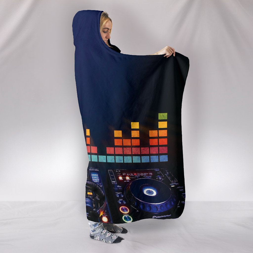 DJ Equalizer Hooded Blanket