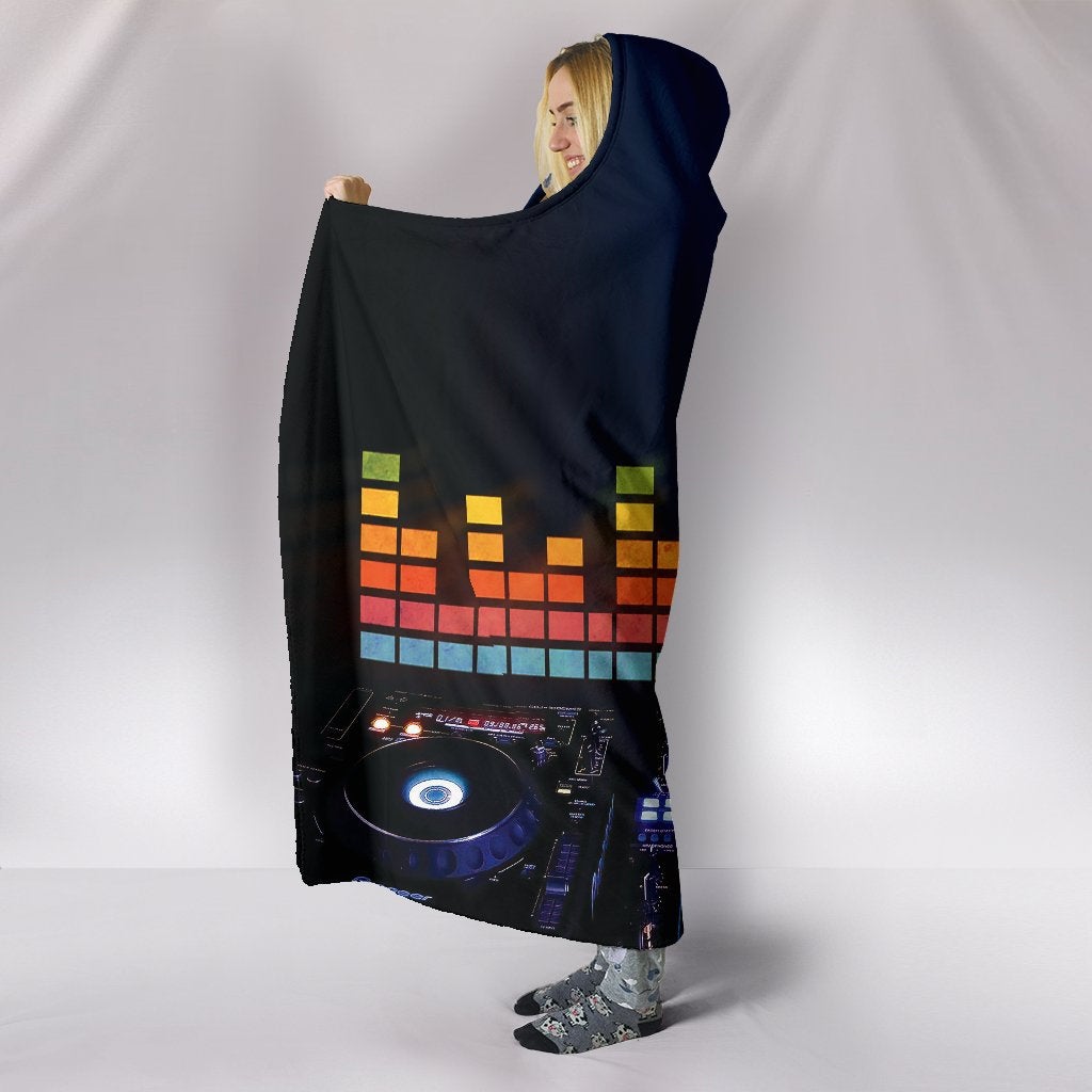 DJ Equalizer Hooded Blanket