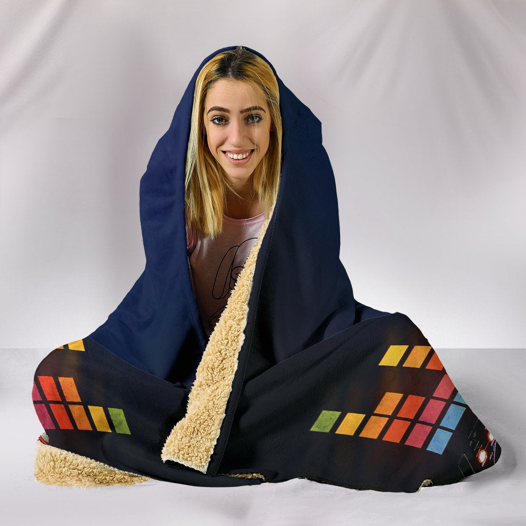 DJ Equalizer Hooded Blanket