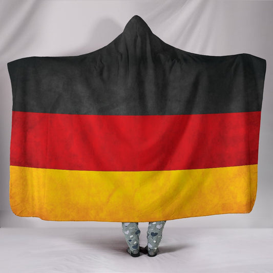 German Flag Plain Hooded Blanket