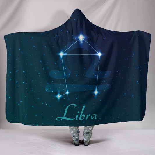 Libra Zodiac Hooded Blanket