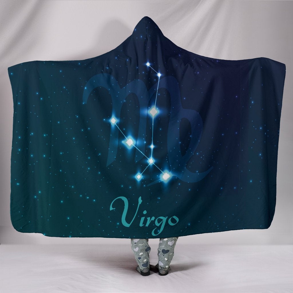 Virgo Zodiac Hooded Blanket