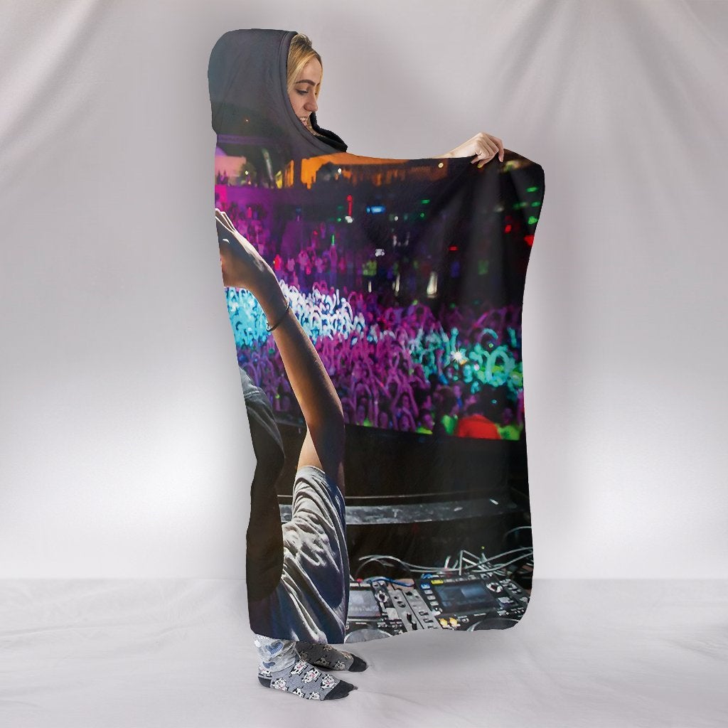 Heart DJ Hooded Blanket