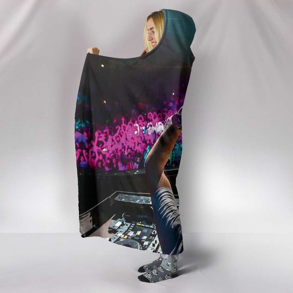 Heart DJ Hooded Blanket