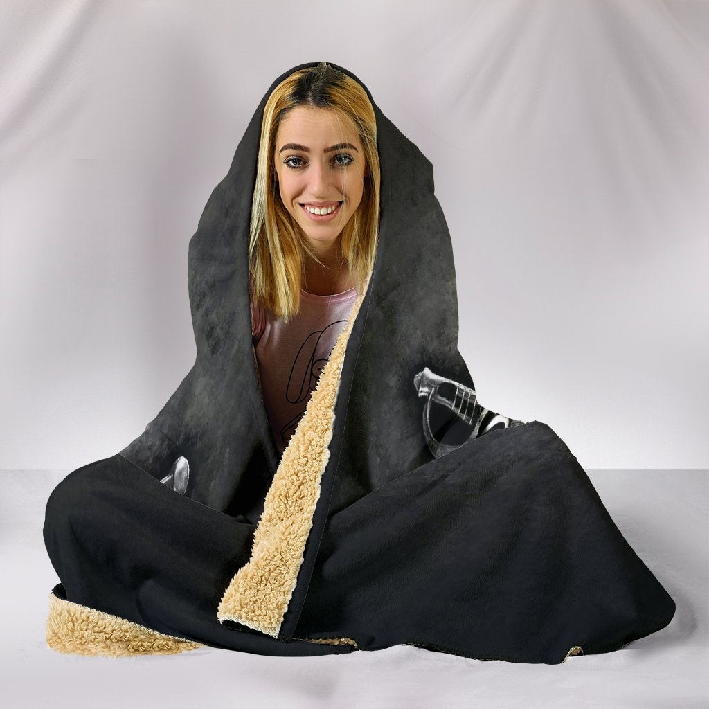 Pirate & Cross Swords Hooded Blanket