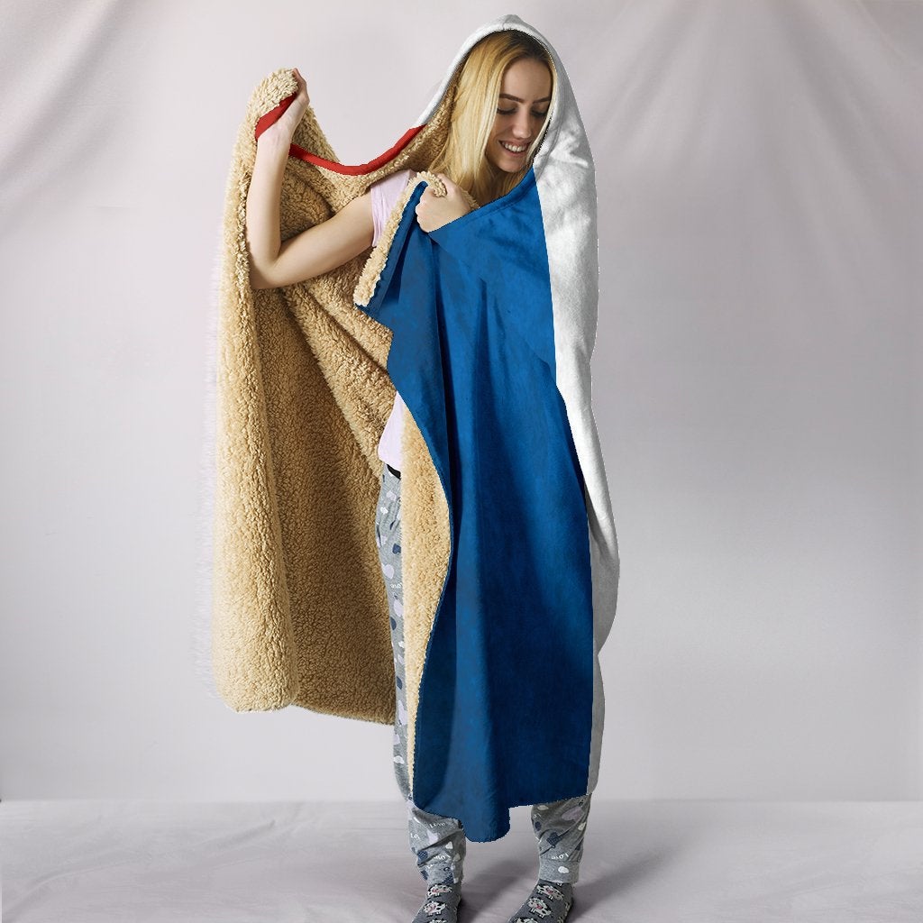 France Flag Hooded Blanket