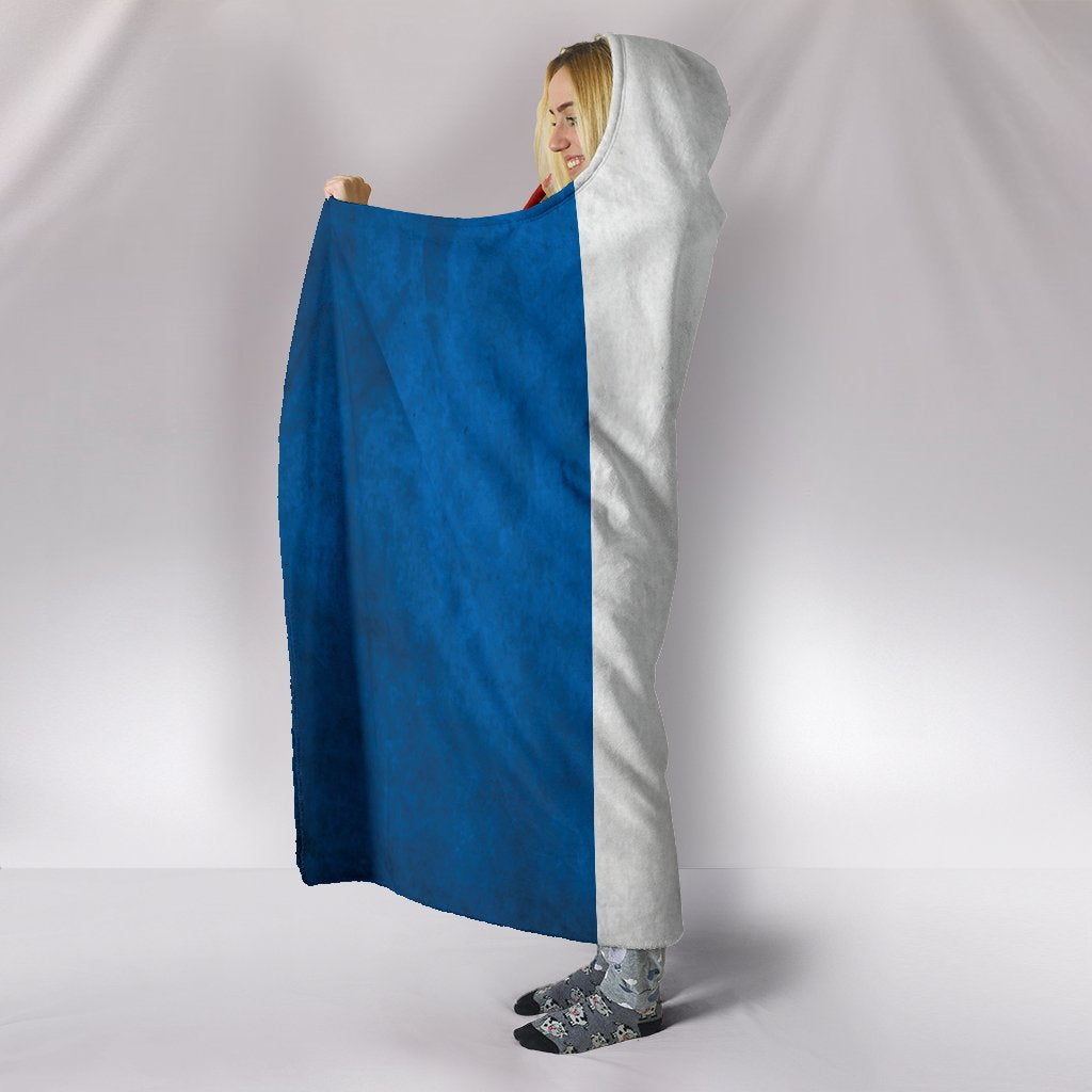 France Flag Hooded Blanket