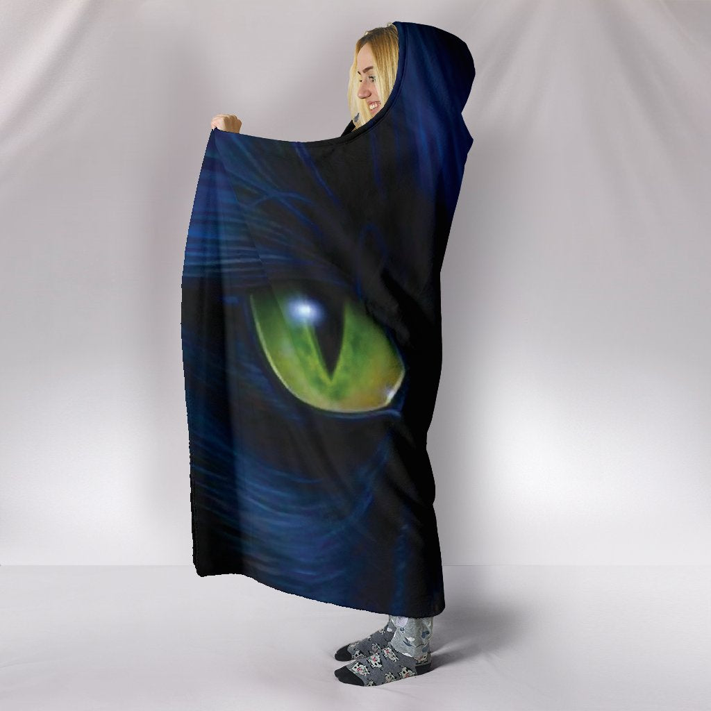 Cat Eyes Hooded Blanket