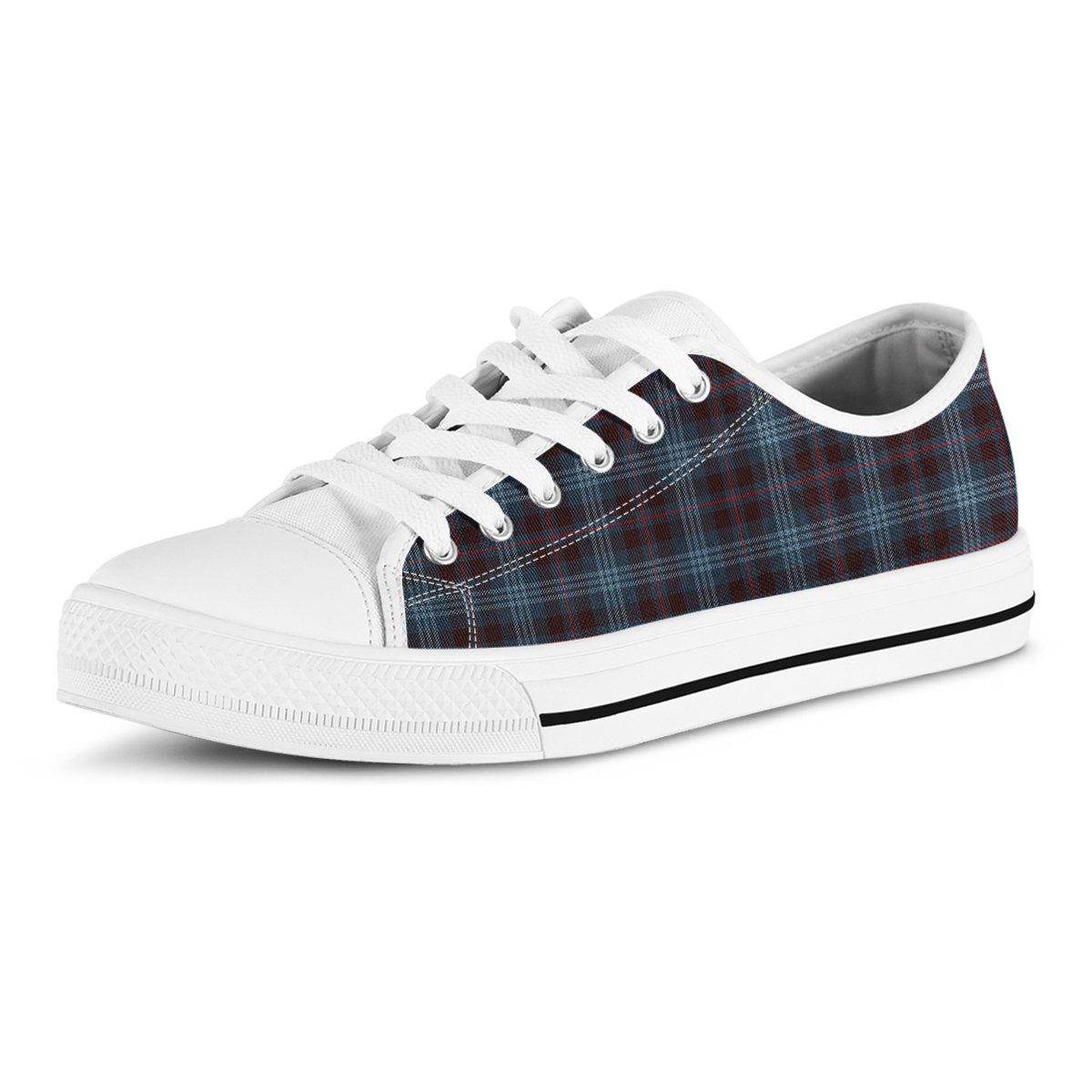 Blue Plaid Shoes